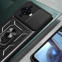 Huawei Nova Uyumlu 12S Kılıf Magnetik Standlı Kamera Korumalı Zore Sürgülü Vega Kapak - 5