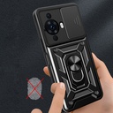 Huawei Nova Uyumlu 12S Kılıf Magnetik Standlı Kamera Korumalı Zore Sürgülü Vega Kapak - 6