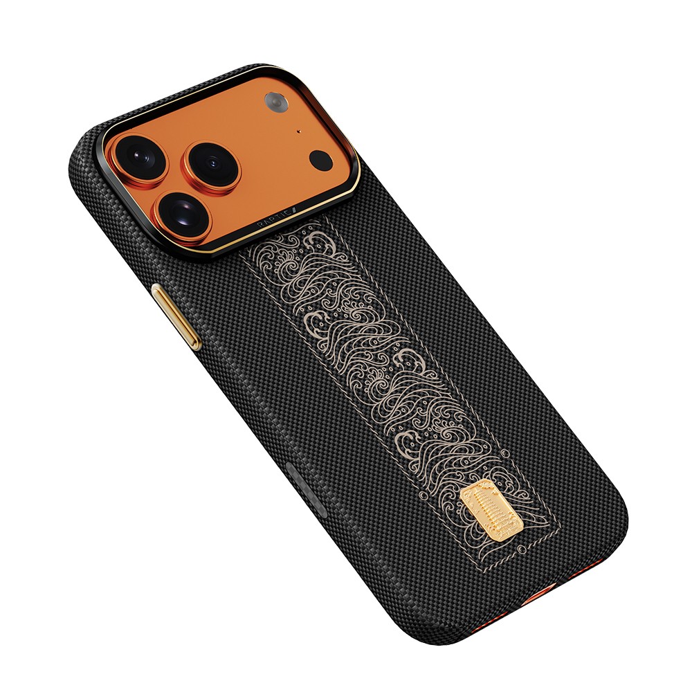 Apple iPhone 17 Pro Uyumlu Kılıf M-safe Şarj Özellikli Raptic Aramid Skin Rise Serisi Kapak - 5
