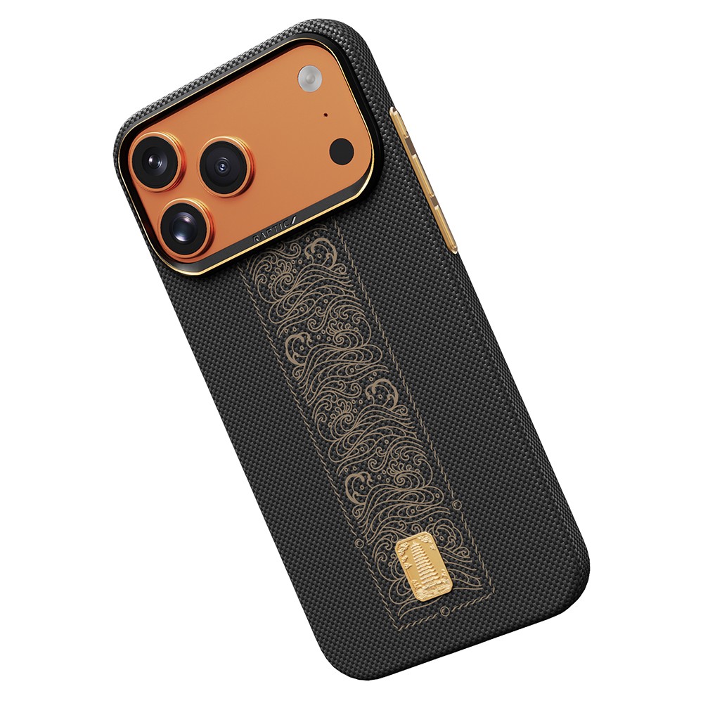 Apple iPhone 17 Pro Uyumlu Kılıf M-safe Şarj Özellikli Raptic Aramid Skin Rise Serisi Kapak - 7
