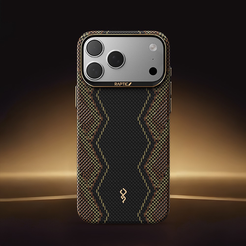 Apple iPhone 17 Pro Uyumlu Kılıf M-safe Şarj Özellikli Raptic Aramid Skin Scepter Serisi Kapak - 9