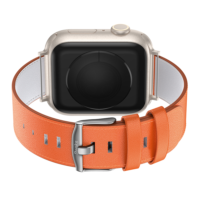 Apple Watch 10 46mm Benks Vintage Genuine Leather Serisi Deri Kordon Strap Kayış - 2