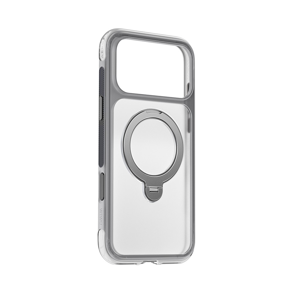 Apple iPhone 17 Pro Uyumlu Kılıf Wiwu AS-203 AeroShield Ultra Serisi M-safe Şarj Özellikli Airbag Tasarımlı Standlı Kapak - 2