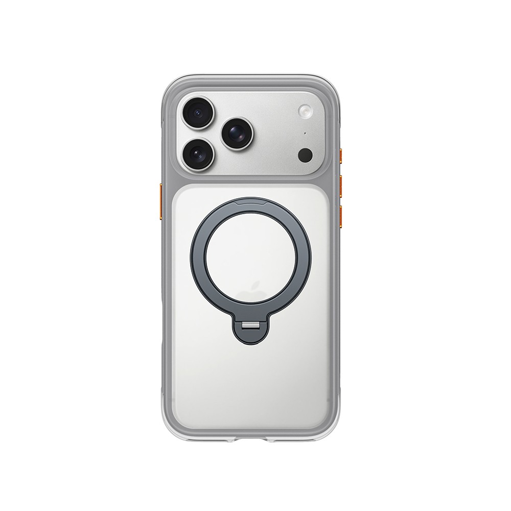 Apple iPhone 17 Pro Uyumlu Kılıf Wiwu AS-203 AeroShield Ultra Serisi M-safe Şarj Özellikli Airbag Tasarımlı Standlı Kapak - 4