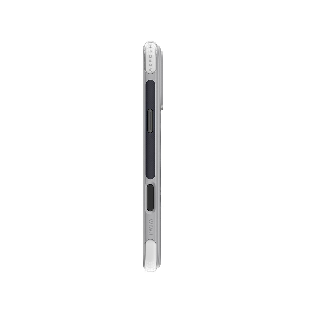 Apple iPhone 17 Pro Uyumlu Kılıf Wiwu AS-203 AeroShield Ultra Serisi M-safe Şarj Özellikli Airbag Tasarımlı Standlı Kapak - 5