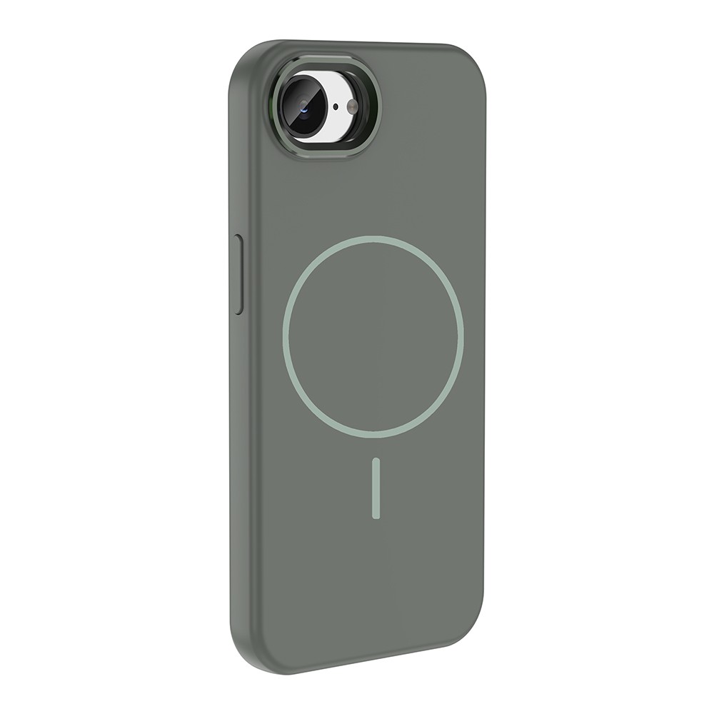 Apple iPhone 17 UyumluE Kılıf M-Safe Şarj Özellikli Metal Kamera Çerçeveli Zore Edi Silikon Kapak - 2