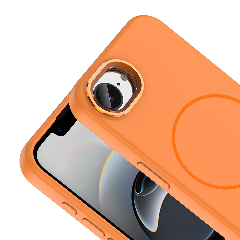 Apple iPhone 17 UyumluE Kılıf M-Safe Şarj Özellikli Metal Kamera Çerçeveli Zore Edi Silikon Kapak - 1