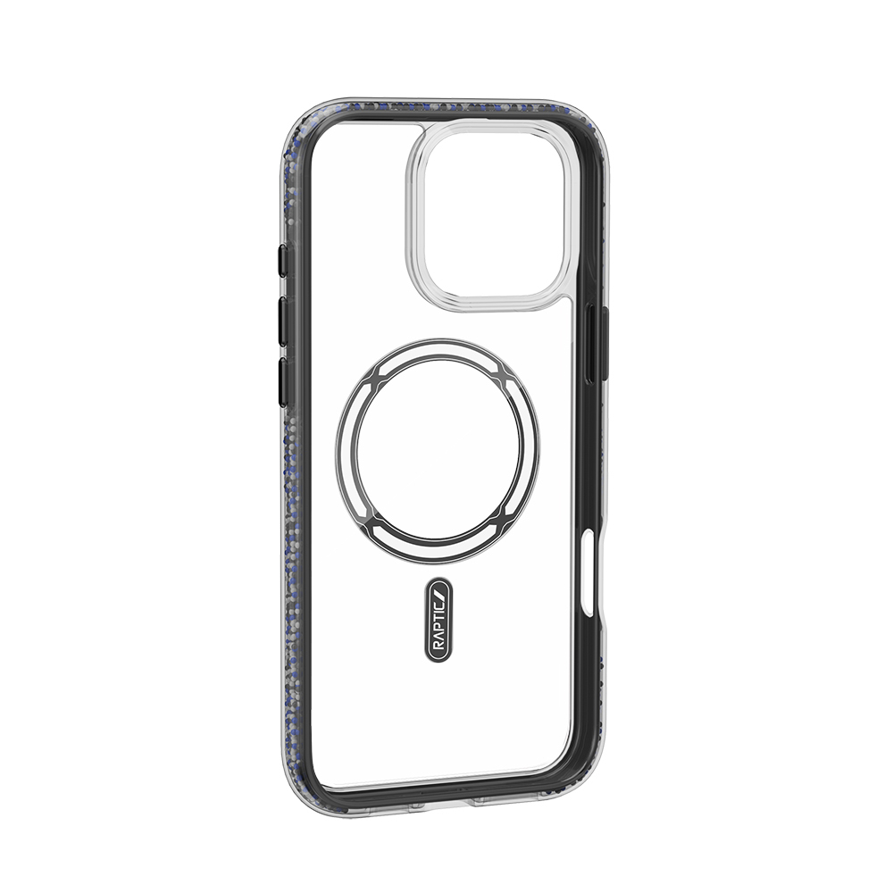 Apple iPhone 16 Pro Max Uyumlu Kılıf Magsafe Şarj Özellikli Raptic AirJoy Serisi Boncuk Tasarımlı Şeffaf Kapak - 5