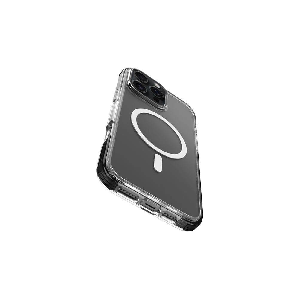 Apple iPhone 16 Pro Max Uyumlu Kılıf Magsafe Şarj Özellikli Airbag Tasarımlı Raptic Clear Serisi Şeffaf Kapak - 4