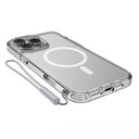 Apple iPhone 16 Pro Max Uyumlu Kılıf Magsafe Şarj Özellikli Raptic Crystal MagSafe Serisi Şeffaf Kapak - 6