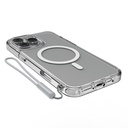 Apple iPhone 16 Pro Max Uyumlu Kılıf Magsafe Şarj Özellikli Raptic Crystal MagSafe Serisi Şeffaf Kapak - 7