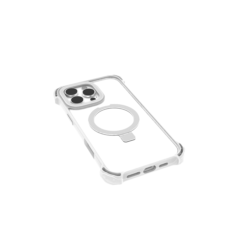 Apple iPhone 16 Pro Max Uyumlu Kılıf Magsafe Şarj Özellikli Raptic Dual Serisi Şeffaf Standlı Kapak - 7