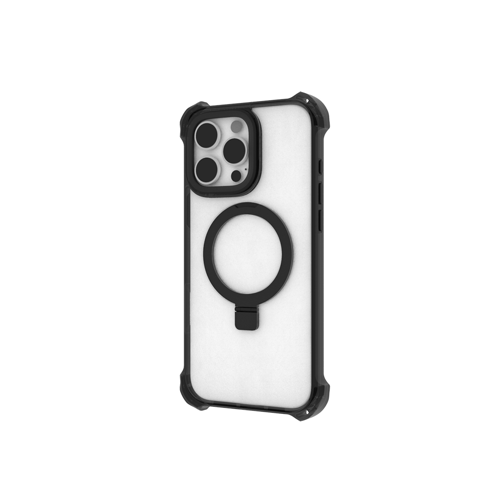 Apple iPhone 16 Pro Max Uyumlu Kılıf Magsafe Şarj Özellikli Raptic Dual Serisi Şeffaf Standlı Kapak - 10