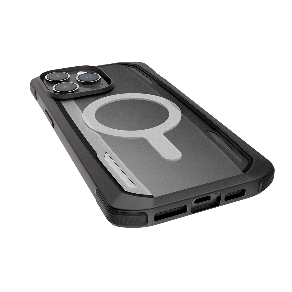 Apple iPhone 14 Pro Max Uyumlu Kılıf Magsafe Şarj Özellikli Raptic Secure Serisi Çift Kat TPU Kenarlı Şeffaf Arka Yüzeyli Kapak - 2