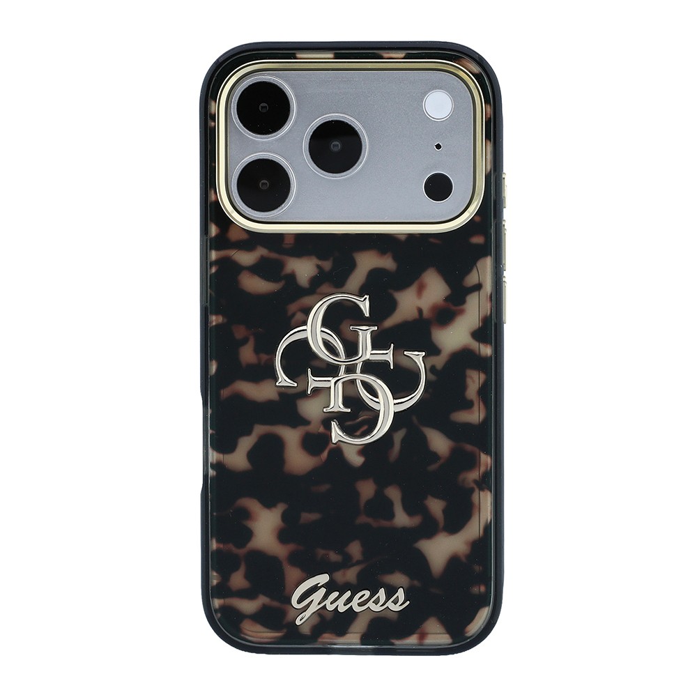 Apple iPhone 18 Pro Max Kılıf Guess Orjinal Lisanslı Yazı ve 4G Büyük Metal Logolu Silikon Kapak - 2