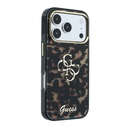 Apple iPhone 18 Pro Max Kılıf Guess Orjinal Lisanslı Yazı ve 4G Büyük Metal Logolu Silikon Kapak - 3