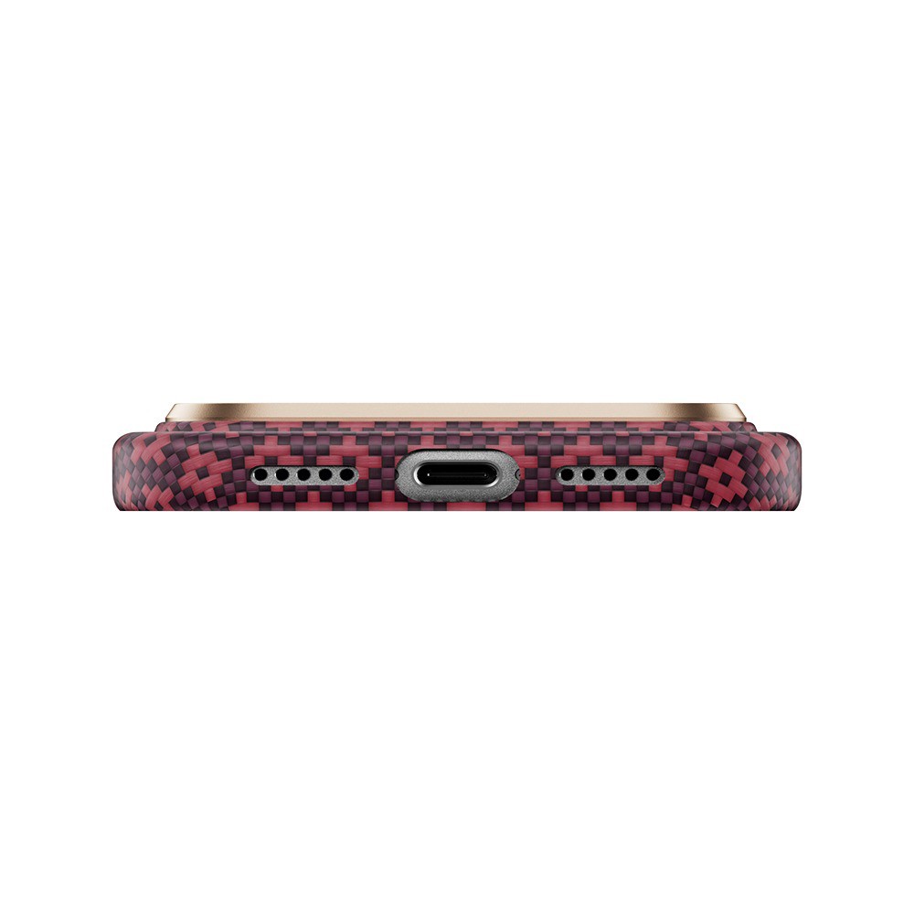 Apple iPhone 18 Pro Max Kılıf M-Safe Şarj Özellikli Benks ArmorAir ArmorGrid Serisi Yükseltilmiş Kamera Çerçevesi C1 Kevlar Karbon Kapak - 3