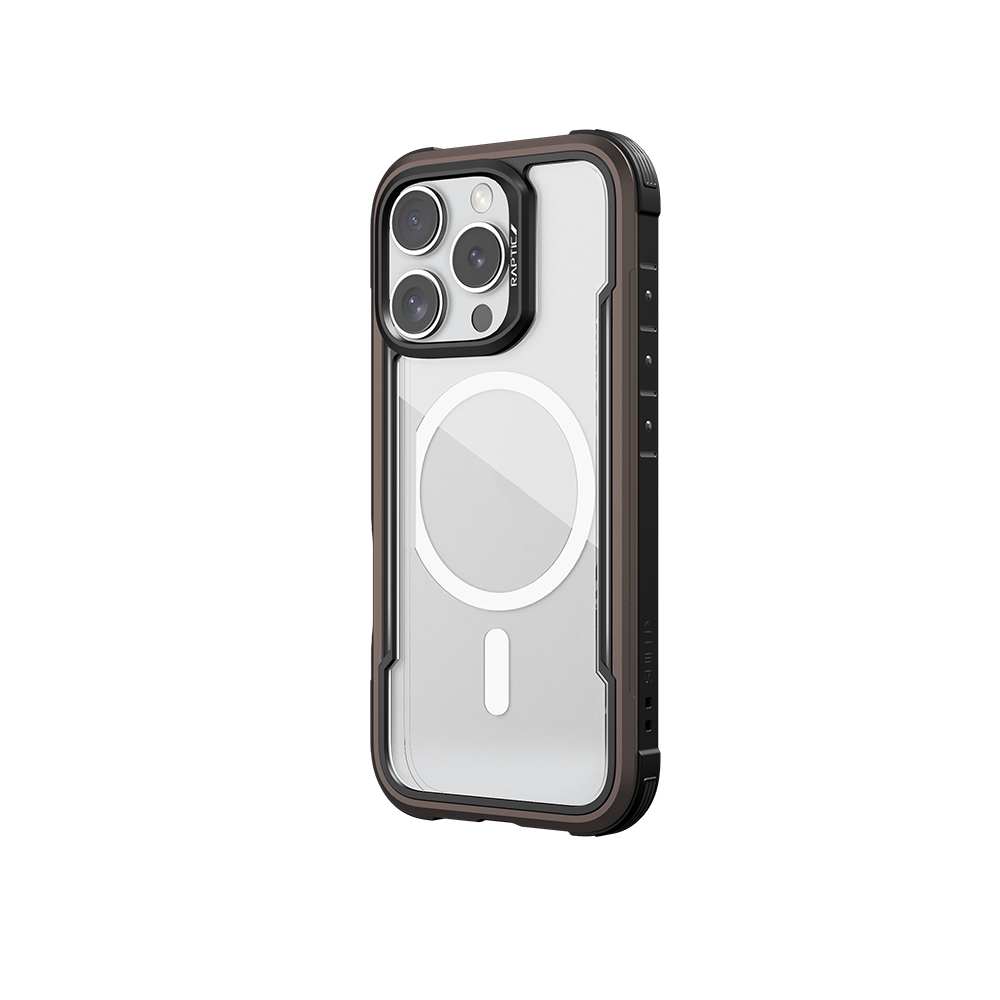 Apple iPhone 16 Pro Uyumlu Kılıf Magsafe Şarj Özellikli Airbagli Raptic Shield Serisi Şeffaf Arka Yüzey Kapak - 7
