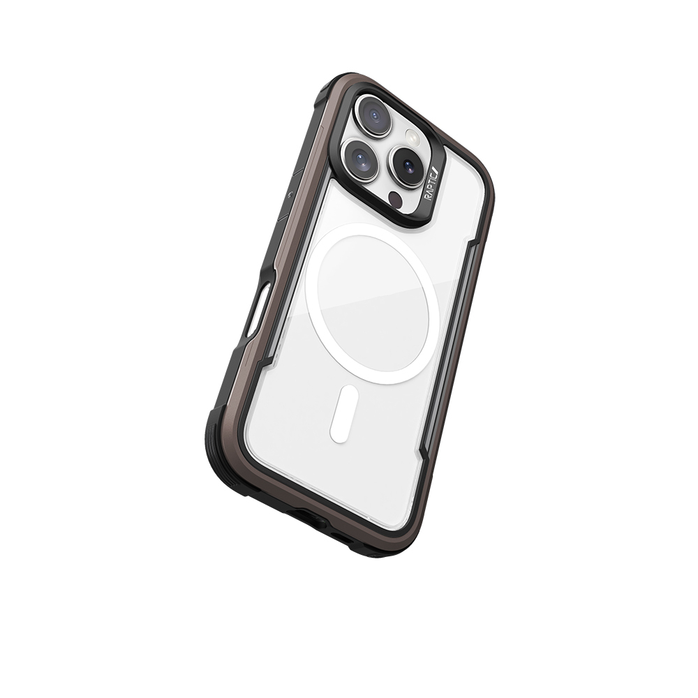 Apple iPhone 16 Pro Uyumlu Kılıf Magsafe Şarj Özellikli Airbagli Raptic Shield Serisi Şeffaf Arka Yüzey Kapak - 9