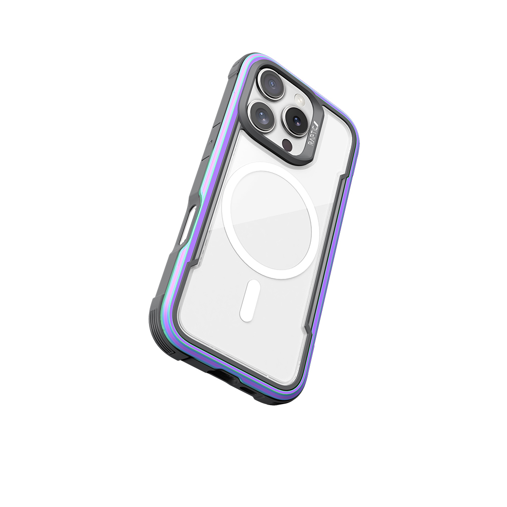 Apple iPhone 16 Pro Uyumlu Kılıf Magsafe Şarj Özellikli Airbagli Raptic Shield Serisi Şeffaf Arka Yüzey Kapak - 16