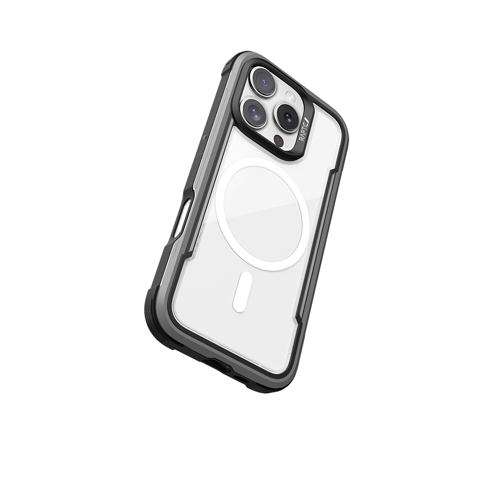 Apple iPhone 16 Pro Uyumlu Kılıf Magsafe Şarj Özellikli Airbagli Raptic Shield Serisi Şeffaf Arka Yüzey Kapak - 29
