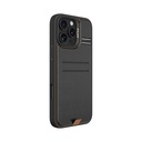 Apple iPhone 16 Pro Uyumlu Kılıf Magsafe Şarj Özellikli Raptic Slim Wallet Serisi Deri Görünümlü Kartlıklı Standlı Kapak - 5
