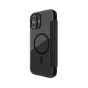 Apple iPhone 16 Plus Uyumlu Kılıf Magsafe Şarj Özellikli Vegan Deri Tasarımlı Şeffaf Arka Yüzey Kartlıklı Raptic Urban Folio Serisi Kapak - 2