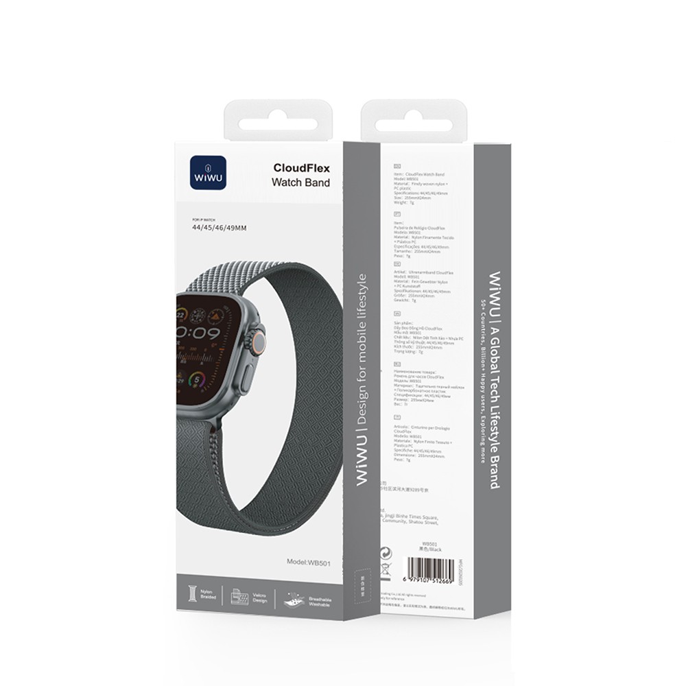 Apple Watch 42mm Uyumlu Kordon Wiwu WB501 CloudFlex Serisi Hasır Örgü Strap Kayış - 4