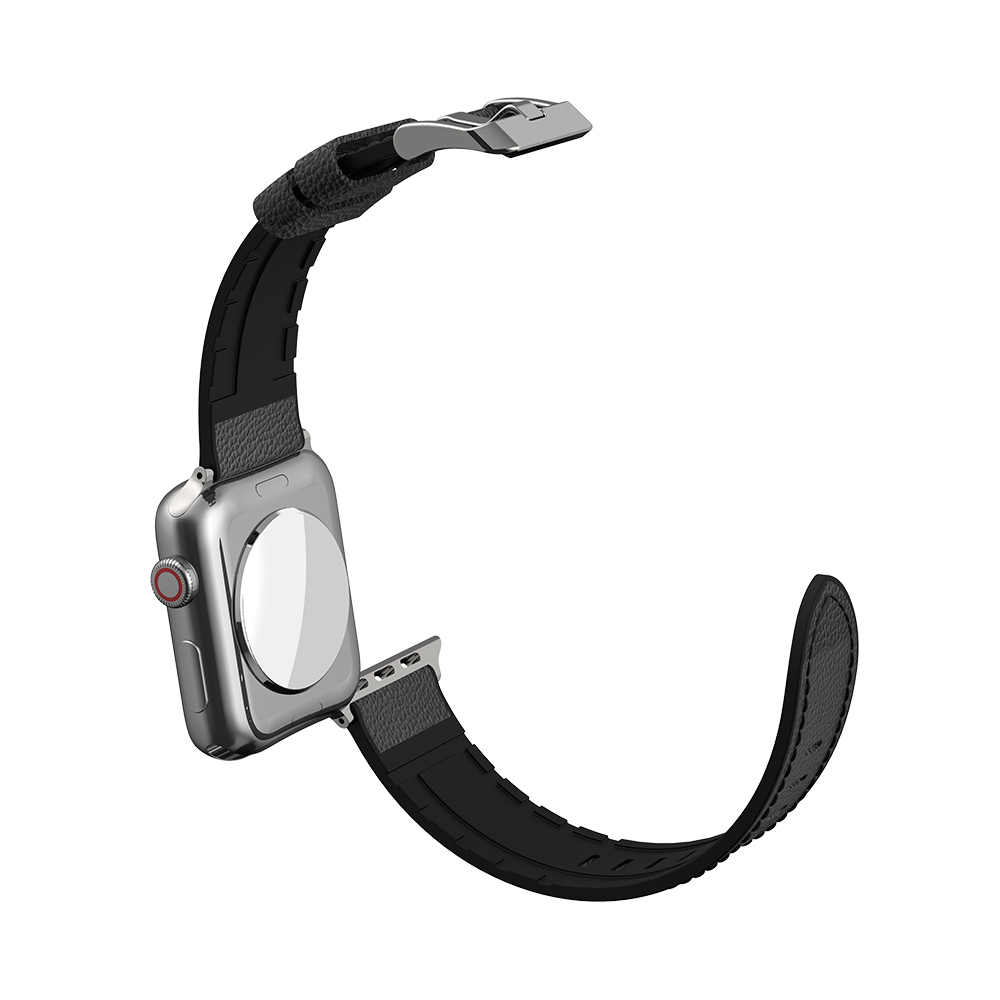 Apple Watch 38mm Uyumlu Raptic Hybrid Leather Serisi Deri Kordon - 1