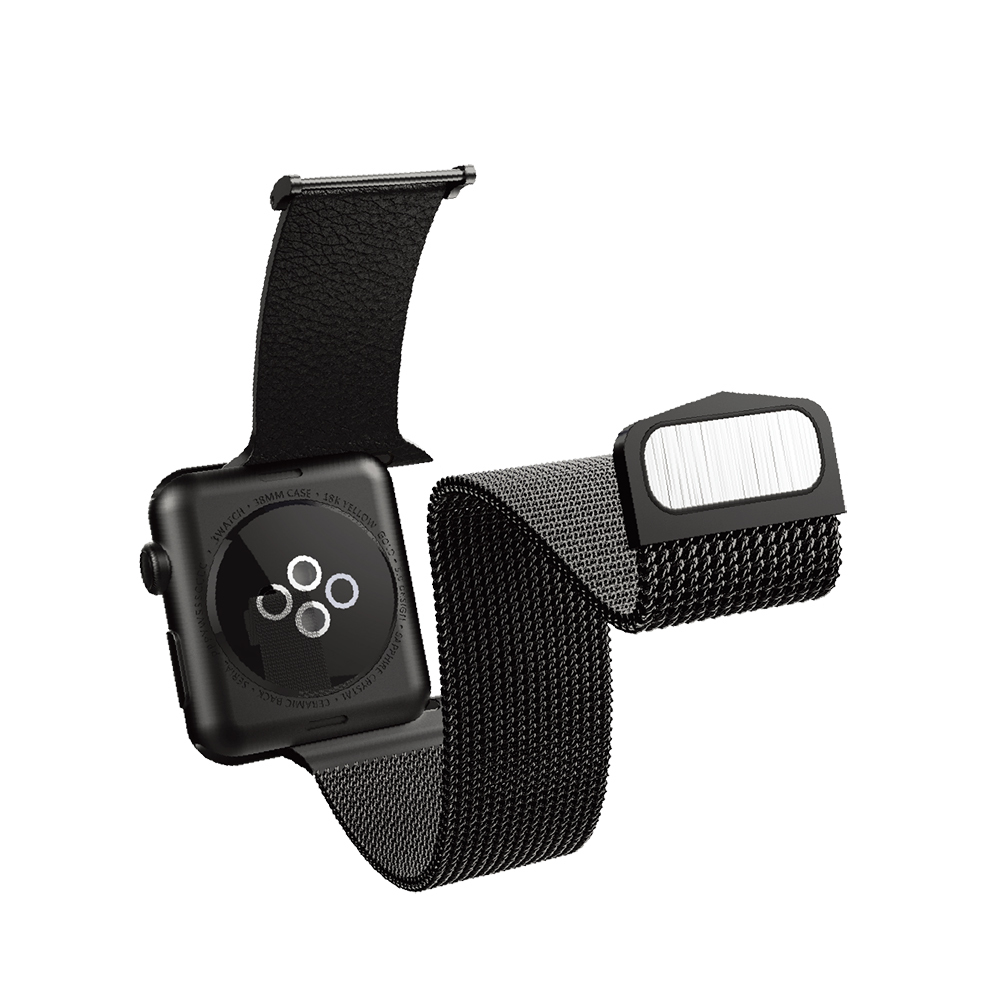 Apple Watch 7 45mm Uyumlu Raptic Hybrid Serisi Metal Hasır Kordon - 2