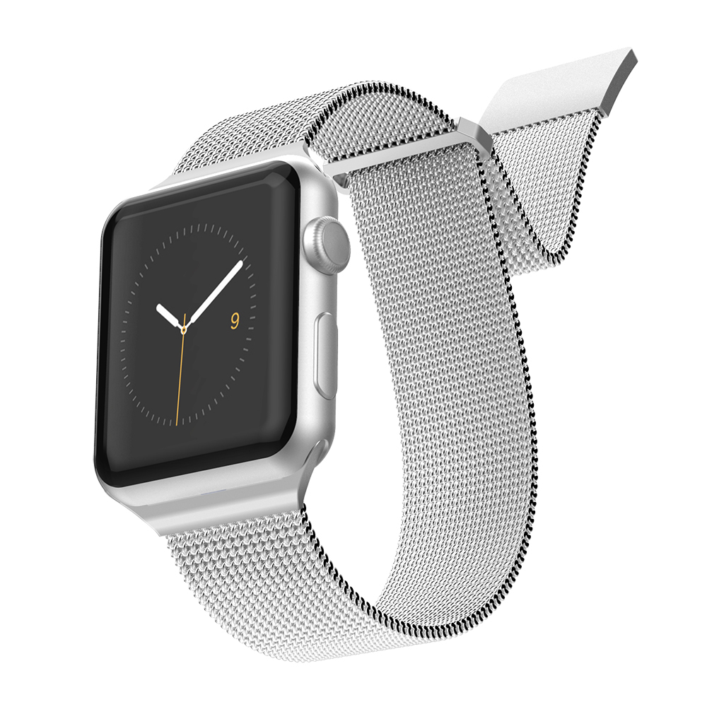 Apple Watch 40mm Uyumlu Raptic Mesh Band Serisi Metal Hasır Kordon - 1