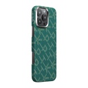 Apple iPhone 16 Pro Uyumlu Kılıf MagSafe Şarj Özellikli Aramid Fiber Pitaka Tactile Woven Monogram Serisi Kapak - 5