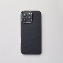 Apple iPhone 16 Pro Uyumlu Kılıf MagSafe Şarj Özellikli Aramid Fiber Pitaka Tactile Woven Monogram Serisi Kapak - 9