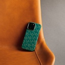 Apple iPhone 16 Pro Uyumlu Kılıf MagSafe Şarj Özellikli Aramid Fiber Pitaka Tactile Woven Monogram Serisi Kapak - 11