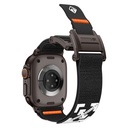 Apple Watch 7 45mm Uyumlu Zore KRD-154 Naylon Kumaş Hasır Örgülü Kordon - 4