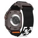 Apple Watch 7 45mm Uyumlu Zore KRD-154 Naylon Kumaş Hasır Örgülü Kordon - 6