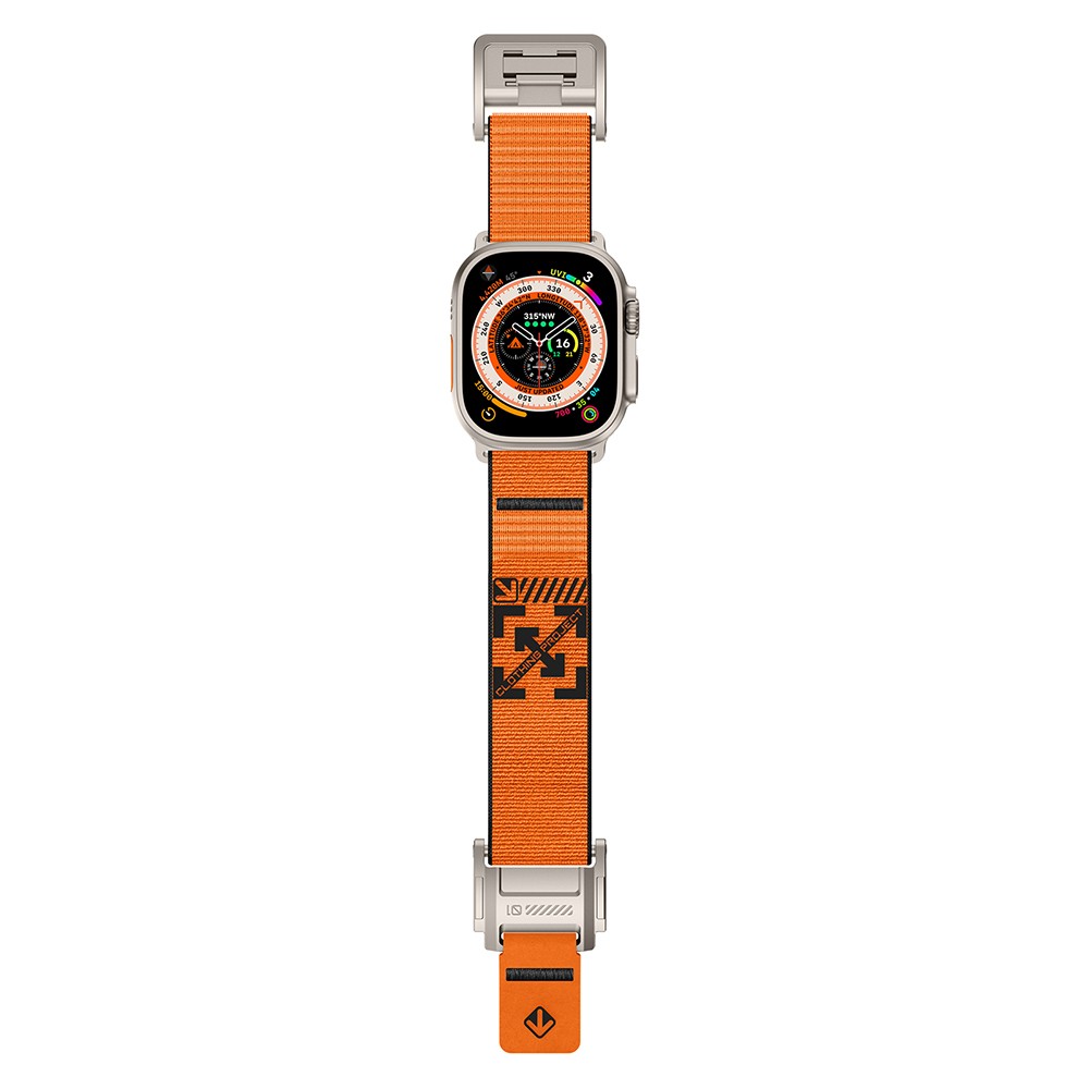 Apple Watch 7 45mm Uyumlu Zore KRD-154 Naylon Kumaş Hasır Örgülü Kordon - 7