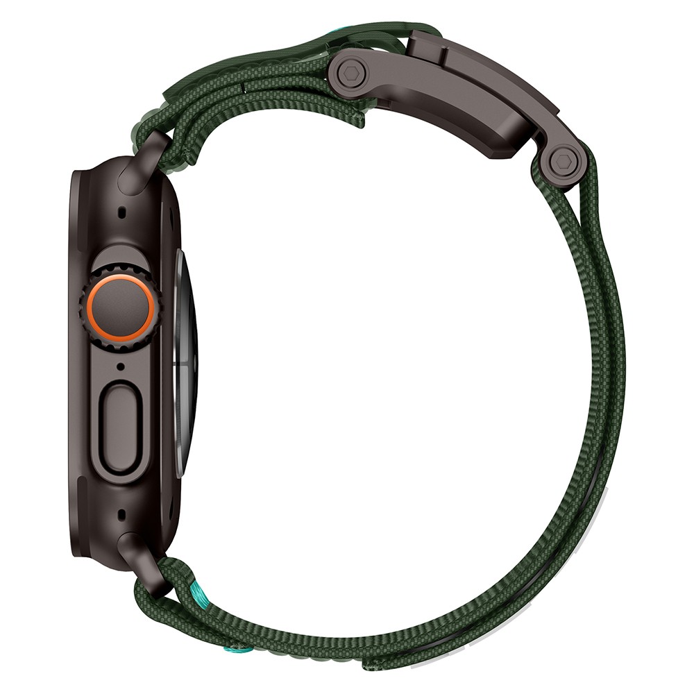 Apple Watch 7 45mm Uyumlu Zore KRD-154 Naylon Kumaş Hasır Örgülü Kordon - 4