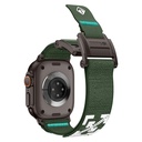 Apple Watch 7 45mm Uyumlu Zore KRD-154 Naylon Kumaş Hasır Örgülü Kordon - 5