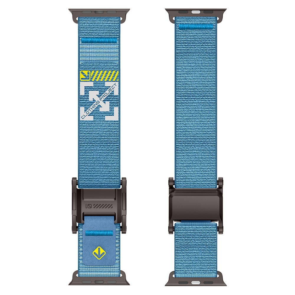 Apple Watch 7 45mm Uyumlu Zore KRD-154 Naylon Kumaş Hasır Örgülü Kordon - 7