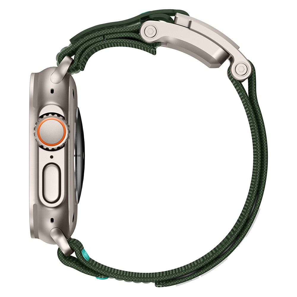Apple Watch 7 45mm Uyumlu Zore KRD-154 Naylon Kumaş Hasır Örgülü Kordon - 4