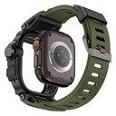 Apple Watch Ultra 49mm Uyumlu Mohseven iWatch Punk Fortress Serisi Kasa Koruyuculu Silikon Kordon - 4