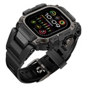 Apple Watch Ultra 49mm Uyumlu Mohseven iWatch Punk Fortress Serisi Kasa Koruyuculu Silikon Kordon - 1