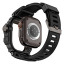 Apple Watch Ultra 49mm Uyumlu Mohseven iWatch Punk Fortress Serisi Kasa Koruyuculu Silikon Kordon - 4