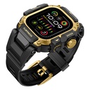 Apple Watch Ultra 49mm Uyumlu Mohseven iWatch Punk Fortress Serisi Kasa Koruyuculu Silikon Kordon - 1