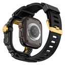 Apple Watch Ultra 49mm Uyumlu Mohseven iWatch Punk Fortress Serisi Kasa Koruyuculu Silikon Kordon - 4