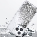 Apple iPhone 14 Pro Max Uyumlu Kılıf Sıvılı Simli Şeffaf Arka Yüzey Zore Keto Silikon Kapak - 4