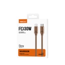 Recci RS08CL Warrior Serisi Type-C to Lightning 30W Hızlı Şarj Özellikli Data ve Şarj Kablosu 1.2M - 3