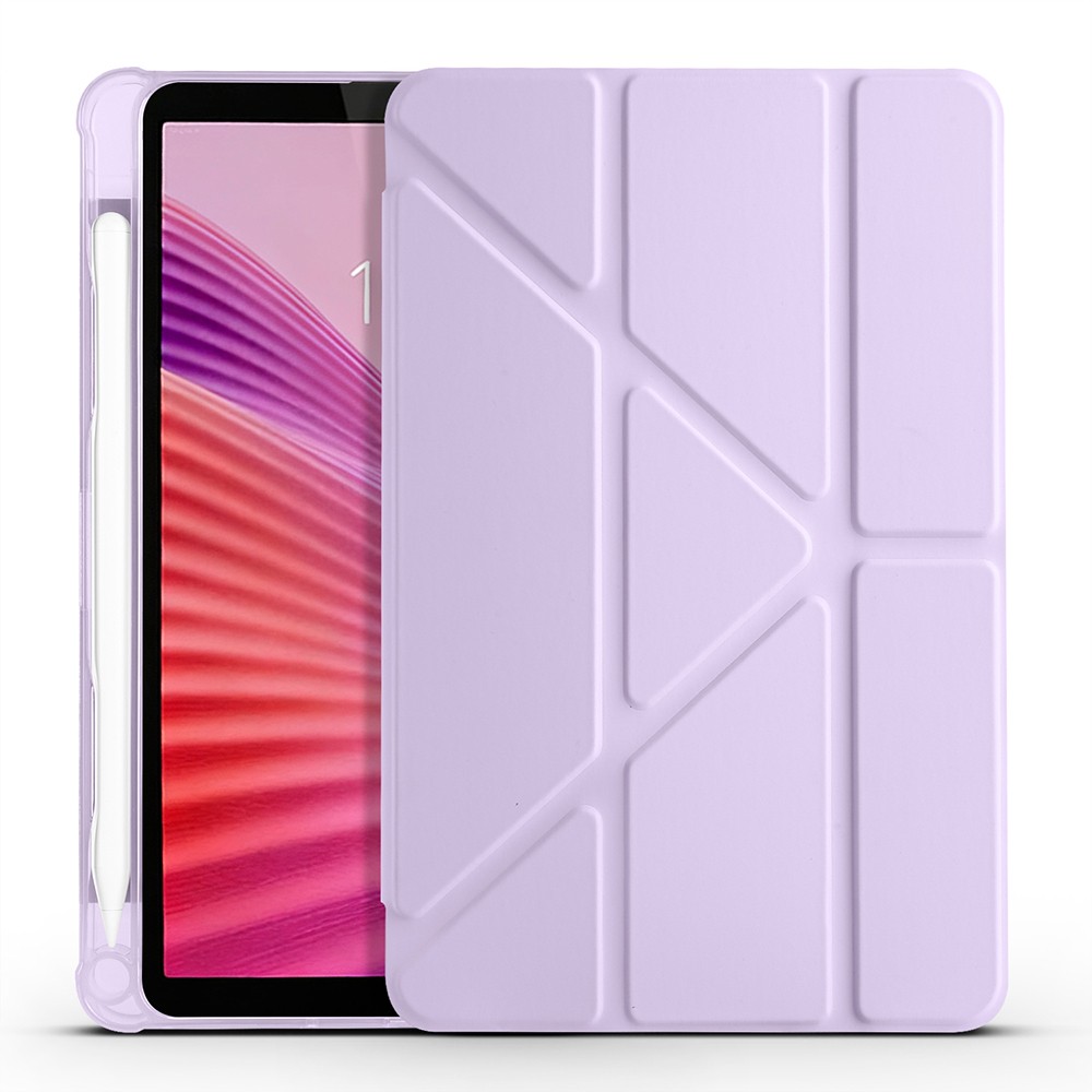 Lenovo Tab One 8.7 TB-305FU Kılıf Zore Tri Folding Kalem Bölmeli Standlı Kılıf - 1