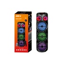 Zore GD-2887 Dijital LED Göstergeli Mikrofonlu RGB TWS 8 inç Stereo Bass Kablosuz Karaoke Hoparlör - 9